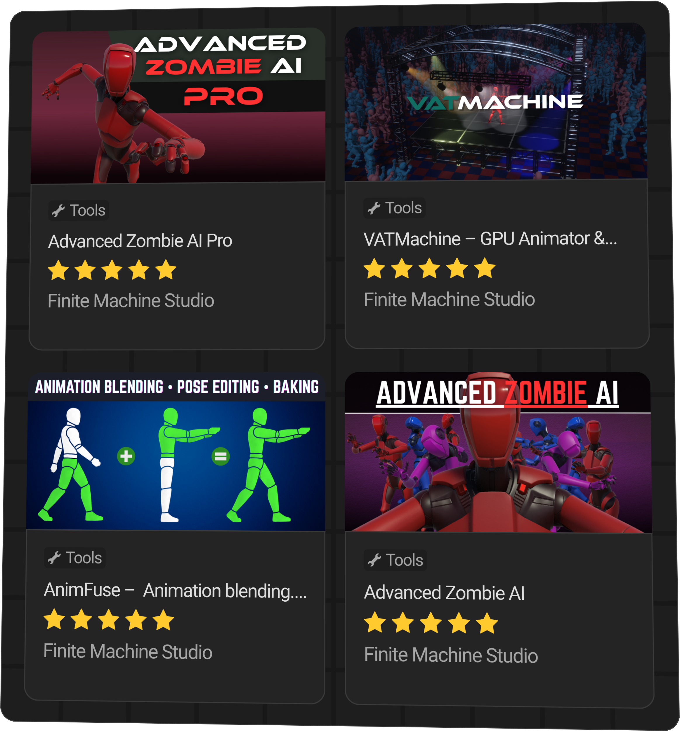 Finite Machine Studio assets on the Unity Asset Store